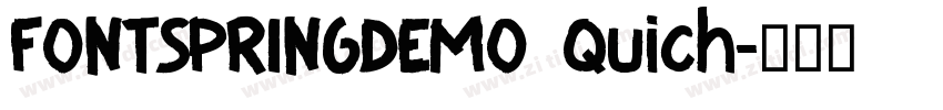 FONTSPRINGDEMO Quich字体转换